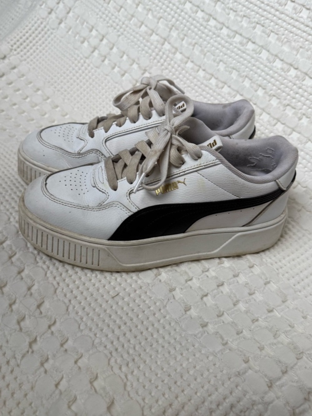 Puma Karmen Rebelle White & Black Sneakers US 9